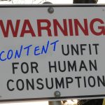 regurgitating crap content